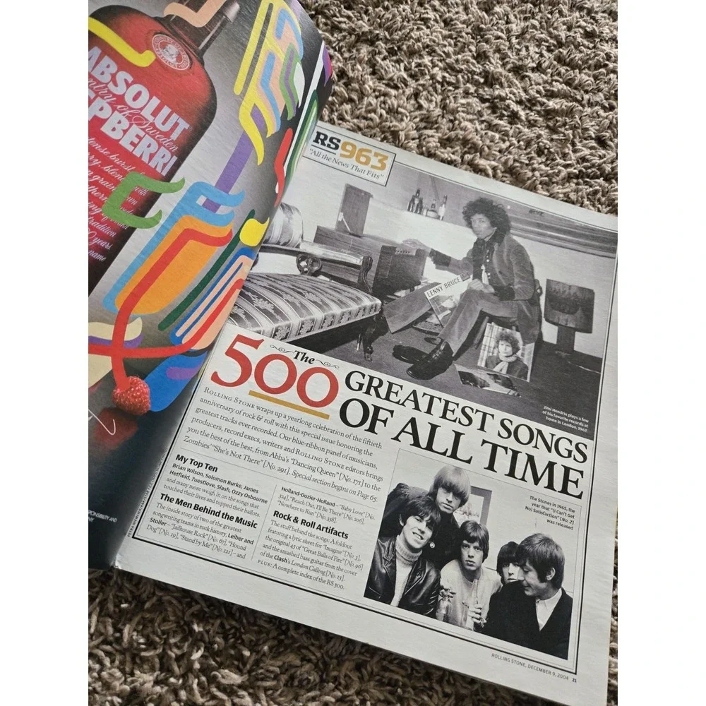 Rolling Stone Magazine #963 500‎ Greatest Songs Of All Time December 9 2004